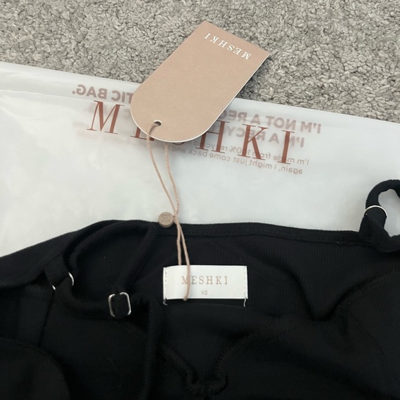 MESHKI black going out cami top - Picture 3 of 4